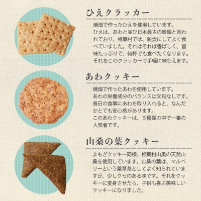 椎葉村の焼畑農家がつくった焼き菓子 5袋セット 【世界農業遺産からの貴重な贈り物】