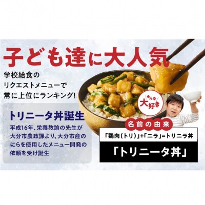 鶏の旨味とニラの香りが食欲をそそる「トリニータ丼キット」1食用×5袋_2474R