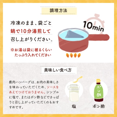 鹿肉ハンバーグ(2個)　ku118-016-r