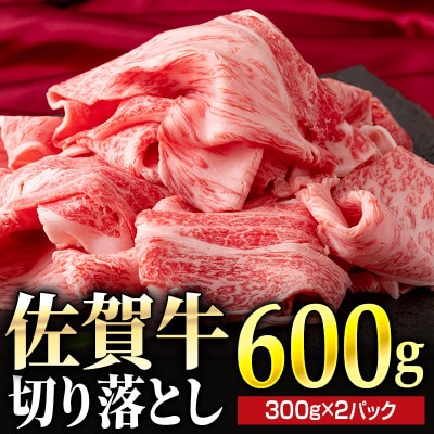 佐賀牛切落し600g(300g×2パック) NK0035