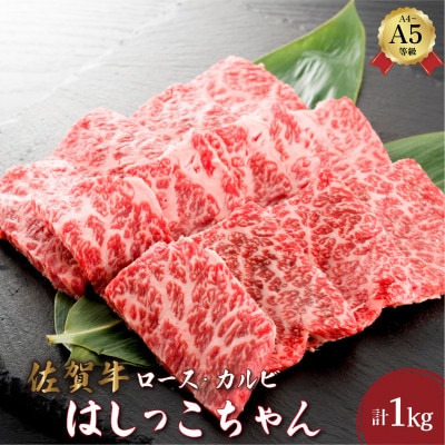 佐賀牛はしっこちゃん1kg(ロース・カルビ)(大町町)