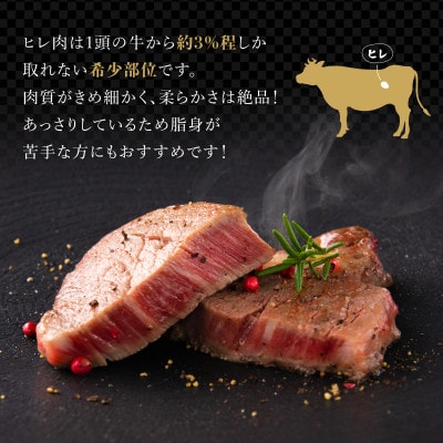 ブランド銘柄「佐賀牛」ヒレステーキ 計1,080g (180g×6枚)(大町町)