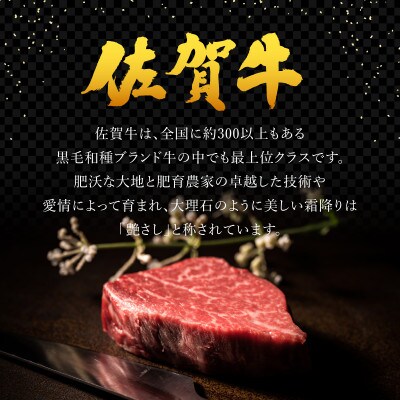 【毎月定期便】佐賀牛 ヒレステーキ定期便 計5.4kg (180g程度×5枚)(大町町)全6回