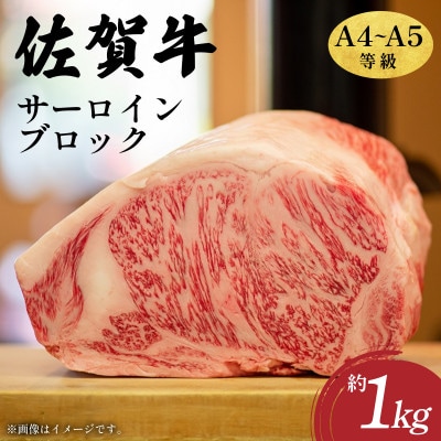 艶さし!【A4～A5】佐賀牛サーロインブロック　約1kg　36mp-038(大町町)