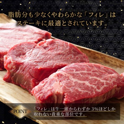 【A4～A5】佐賀牛ヒレステーキ　450g(150g×3枚)　36mp-032(大町町)