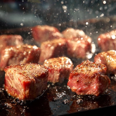 艶さし!【A4～A5】佐賀牛サイコロステーキ　400g(大町町)