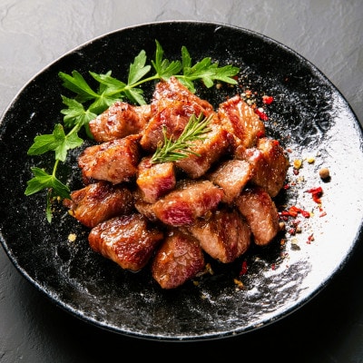 艶さし!【A4～A5】佐賀牛サイコロステーキ　800g(400g×2p)(大町町)