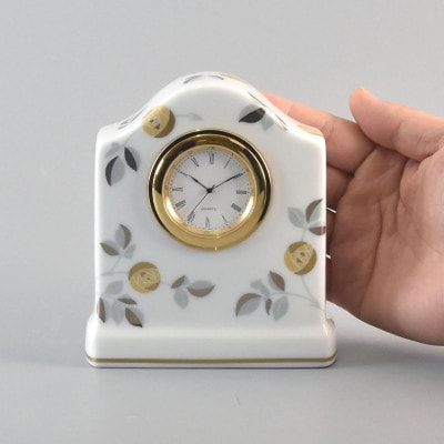 【有田焼・香蘭社】燦彩ばら・置時計(1069-TOS)(大町町)