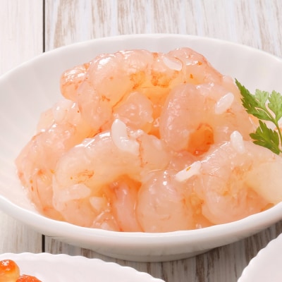 〈佐藤水産〉ご飯のおとも3種 2.鮭ルイベ・石狩味・えび塩辛