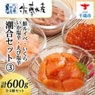 〈佐藤水産〉潮合セット3.鮭ルイベ・いくら・いか塩辛・えび塩辛