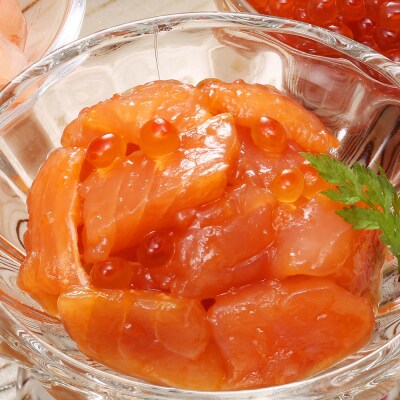 〈佐藤水産〉潮合セット3.鮭ルイベ・いくら・いか塩辛・えび塩辛