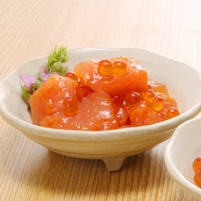 ＜佐藤水産＞いくら醤油漬2種と鮭ルイベ漬