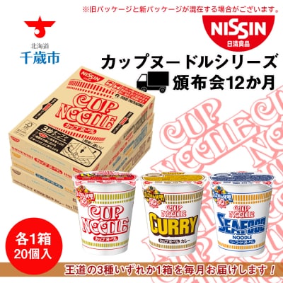 【頒布会12か月】日清　カップヌードルシリーズ20個入