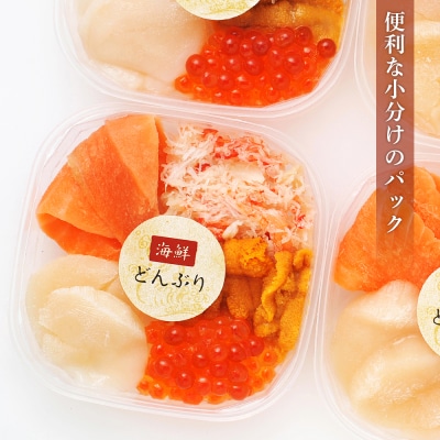 【定期便 全6回】北海道といえば!海鮮丼の具 60g×4個セット