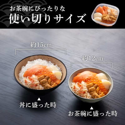 【定期便 全3回】北海道といえば!海鮮丼の具 60g×4個セット