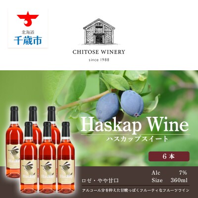 千歳ワイナリー ハスカップスイート360ml×6本