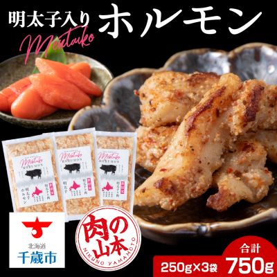 明太子入り 味付けホルモン 250g _3パック