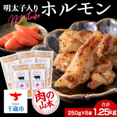 明太子入り 味付けホルモン 250g _5パック
