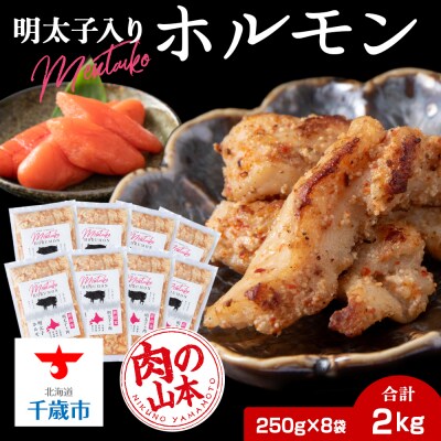 明太子入り 味付けホルモン 250g _8パック