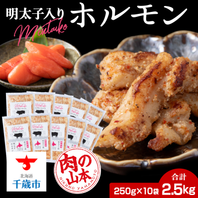 明太子入り 味付けホルモン 250g _10パック