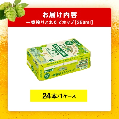 一番搾り とれたてホップ 生ビール < 北海道 千歳工場産> 350ml (24本)キリン