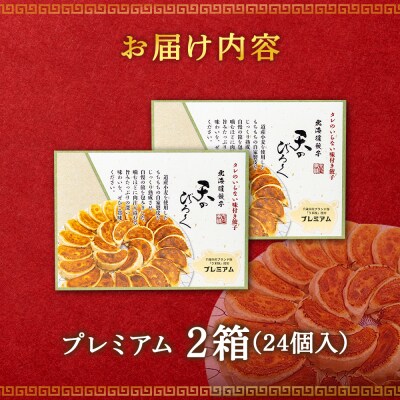 北海道餃子天のびろく プレミアム12粒入　2箱