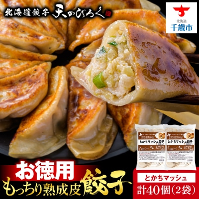 北海道餃子天のびろく　お徳用　とかちマッシュ20粒入　2袋