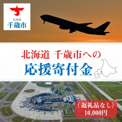 北海道 千歳市☆応援寄付金☆【返礼品なし】10,000円