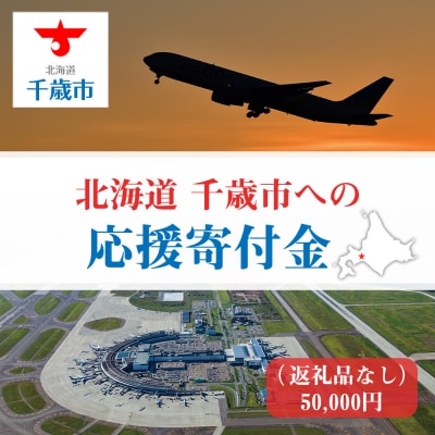 北海道 千歳市☆応援寄付金☆【返礼品なし】50,000円