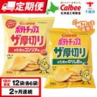 【定期便2カ月】ザ厚切りのための 2種セット コンソメ・のりしお 各6袋 カルビー ポテトチップス 