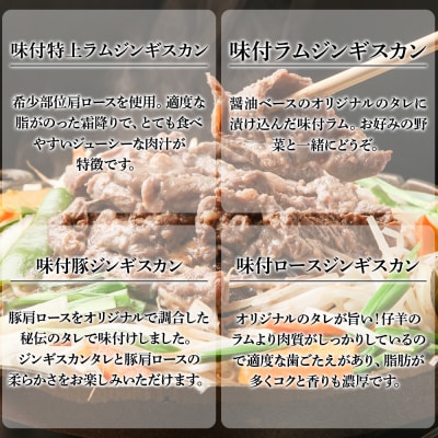バラエティーギフトセット 食べ比べ ホルモン ジンギスカン 羊肉 焼肉 お肉 味付き ＜肉の山本＞