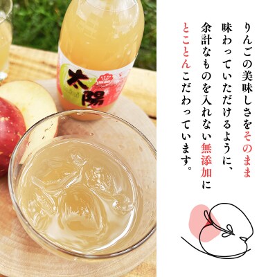 青森県産 無添加りんごジュース1L×6本【青森　平川市　そと川りんご園　平川市産りんご】