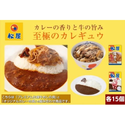 松屋 カレー 牛めし 30個 セット 冷凍 牛丼 カレー[№5755-0142]