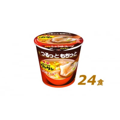 インスタント 明星 ノンフライ ワンタン しょうゆ スープ 24個 セット[№5755-0233]