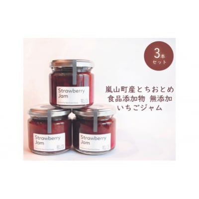 埼玉県嵐山町産いちご使用 特製いちごジャム3本セット[№5755-0226]