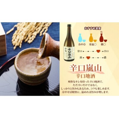 地酒2本セット「吟醸酒おおむらさき720ml」「辛口嵐山720ml」[№5755-0258]