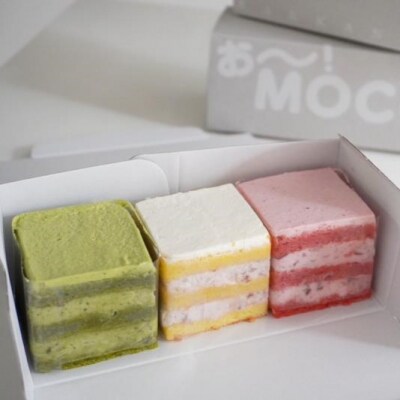 《限定寄付額》【パティスリー洛甘舎】お～!MOCCI 2箱(ケーキ/抹茶/プレーン/いちご)