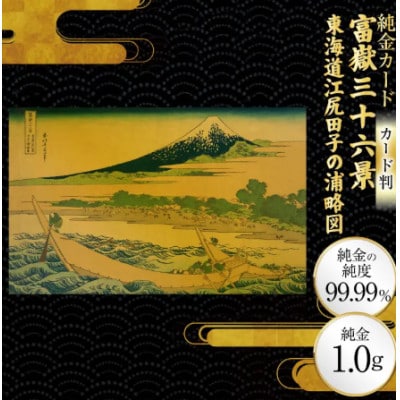 富嶽三十六景「東海道江尻田子の浦略図」