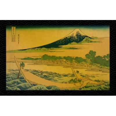富嶽三十六景「東海道江尻田子の浦略図」