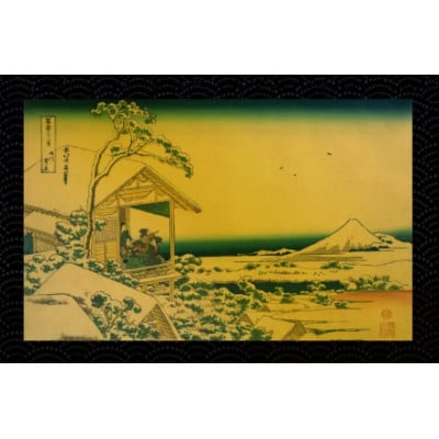 富嶽三十六景「礫川雪ノ旦」