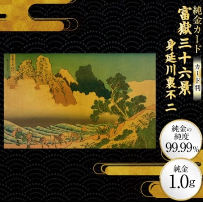 富嶽三十六景「身延川裏不二」