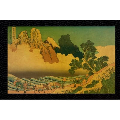 富嶽三十六景「身延川裏不二」