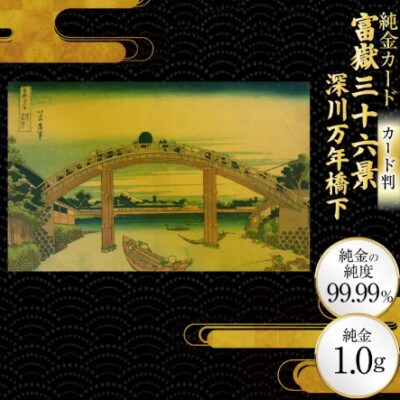富嶽三十六景「深川万年橋下」