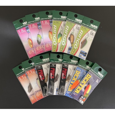 YARIE 管理釣り場用スプーン 釣り具 トラウト サイズお任せ15枚セット