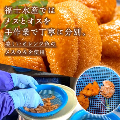 ★2025年分受付開始★利尻島産 塩水生うに エゾバフンウニ3パック 8月発送分【福士水産】