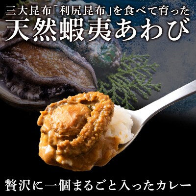 利尻島産天然あわびカレー1箱 G136