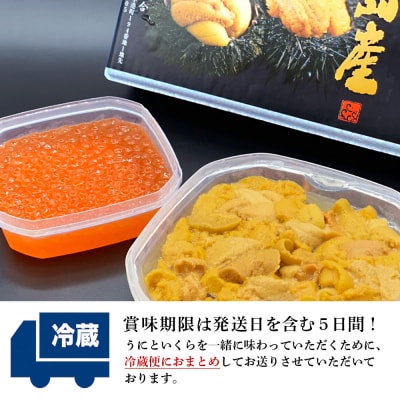 【2026年9月発送】キタムラサキウニ 100g&いくら 150gセット <利尻漁業協同組合>