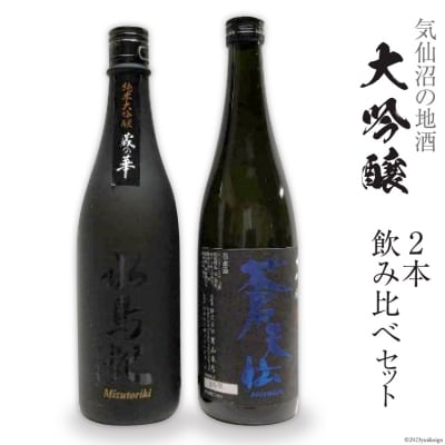 気仙沼の地酒　大吟醸2本　飲み比べセット＜齋新商店＞【宮城県気仙沼市】 [20564264]