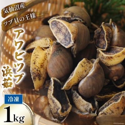 アワビツブ 浜茹 1kg(殻付き) [さんりくみらい 宮城県 気仙沼市 20563500]