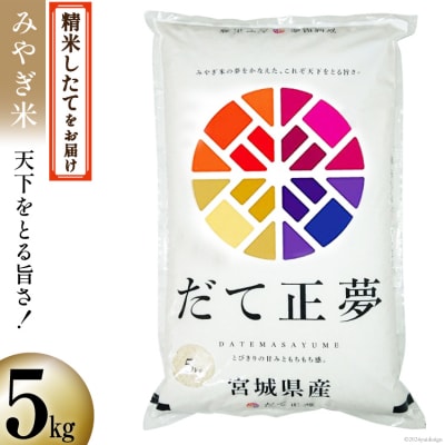 米 宮城県産 だて正夢 5kg [20564852]